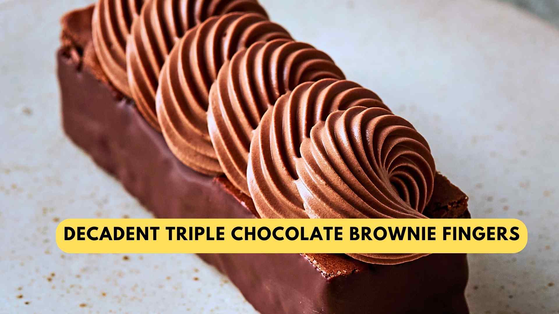 Decadent Triple Chocolate Brownie Fingers